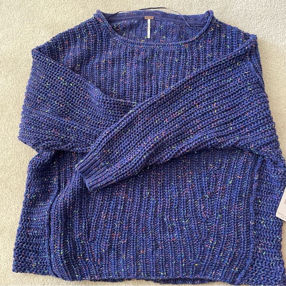 NWT Free People Midnight Aura Combo Sweater Medium - Picture 3 of 8